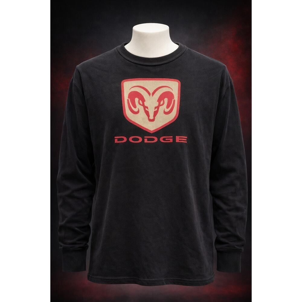Vintage 2007 Dodge Thermal Long Sleeve Shirt Classic Ram Logo Men’s Size XL